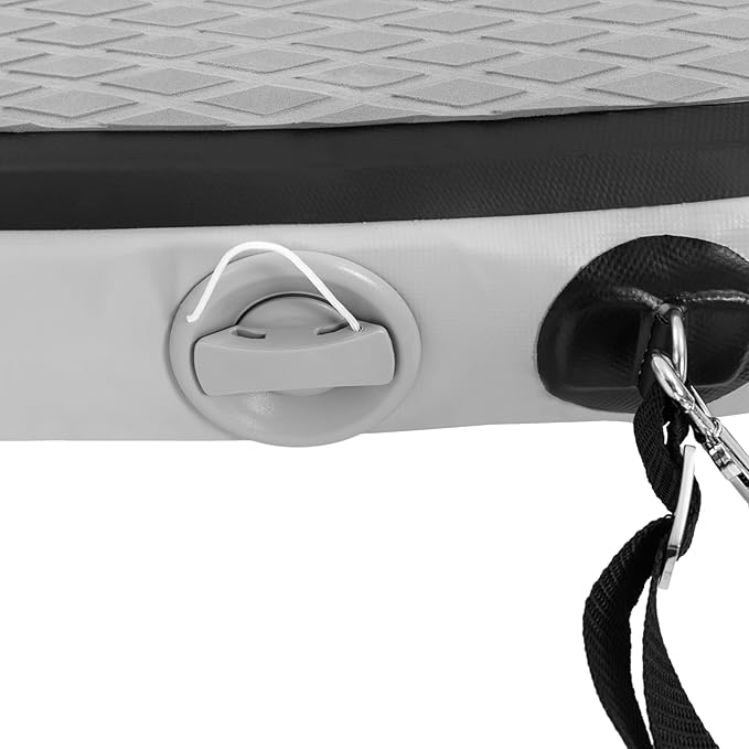 Inflatable Kayak Seat Portable Thicken Seat Cushion for Kayak Padded Kayak Seat w/Back Support Adjustable Strap, for Kayaking Canoeing Drifting Rafting Fishing