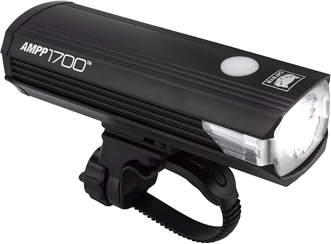 CATEYE AMPP USB Rechargeable Bike Light – High Visibility Super Bright OptiCube™ Headlight for Commuters, Road Cyclists & Mountain Bikers, Day & Night Riding Modes, IPX4 Waterproof, Tough & Durable