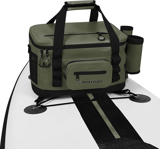 Waterproof Shell 24 cans Paddle Board Cooler Bag, Sup Deck,Kayak Cooler Bag Accessories