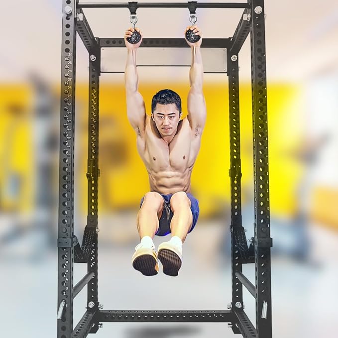 SELEWARE Non-Slip Pull Up Power Balls, Rock Climbing Grips for Strength Training, Forearm and Hand Exerciser for Chin Up Bar, Kettlebell, Barbell, Resistance Band Handles, Home Gym Workout Equipment