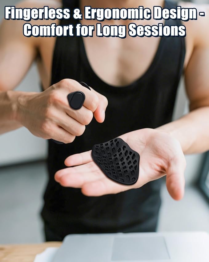 Versa Grips High Grip Silicone Workout Gloves for Men, Women, Fingerless Weight Lifting case for Pull-Ups, Deadlifts, Gym, Training Silicone Gloves Anti-Slip, Protection, Lightweight