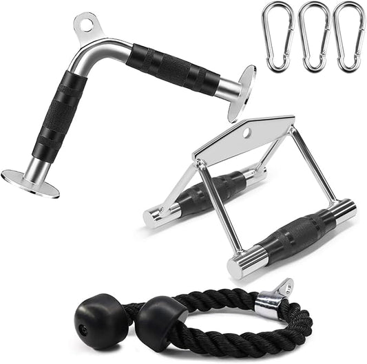 Cable Machine Attachment, LAT Pulldown Attachments, Home Gym Accessories, Triceps Pull Down Attachment
