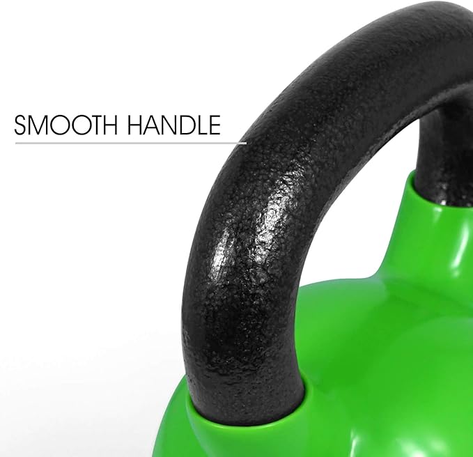 Yes4All Kettlebell Set Vinyl Coated Weights Combo for Full Body Workout Equipment Push up, Grip Strength Training, Dumbbell Weights Exercises