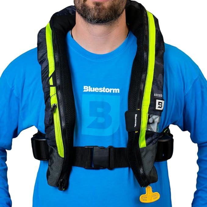 BLUESTORM Arcus 40 Automatic Inflatable PFD Life Jacket for Adults | US Coast Guard (USCG) Approved Life Vest