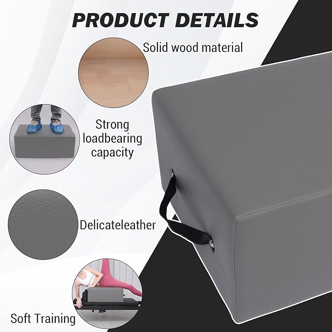Garvee Pilates Sitting Box for Pilates Reformer,Pilates Reformer Box Pilates Equipment for Home Gym Studio Use, Pilates Reformer Accessory