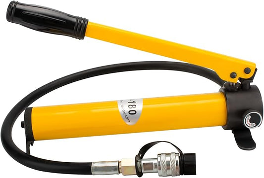CP-180 Hydraulic Hand Power Pump - Portable with 8500psi Max Pressure Output, Compatible with Jack, Cutter, Puncher and Other Hydraulic Tools