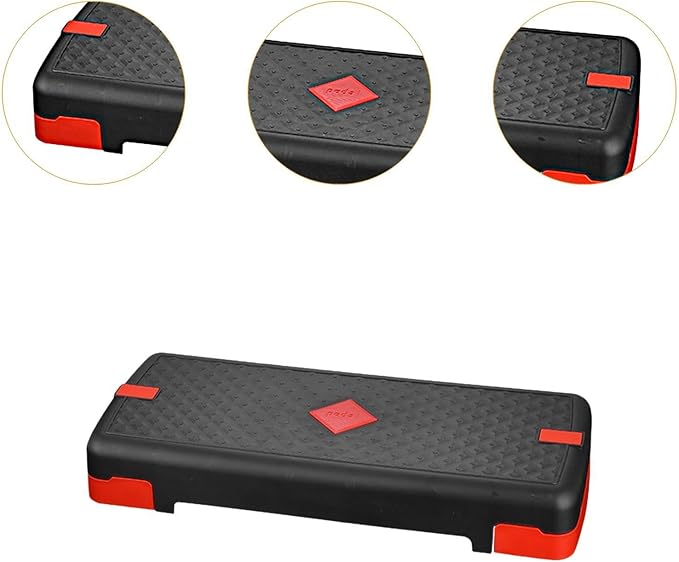 Generic Exercise Step Platform Aerobic Fitness Stepper Adjustable Workout Nonslip Textured Surface Training Load Bearing