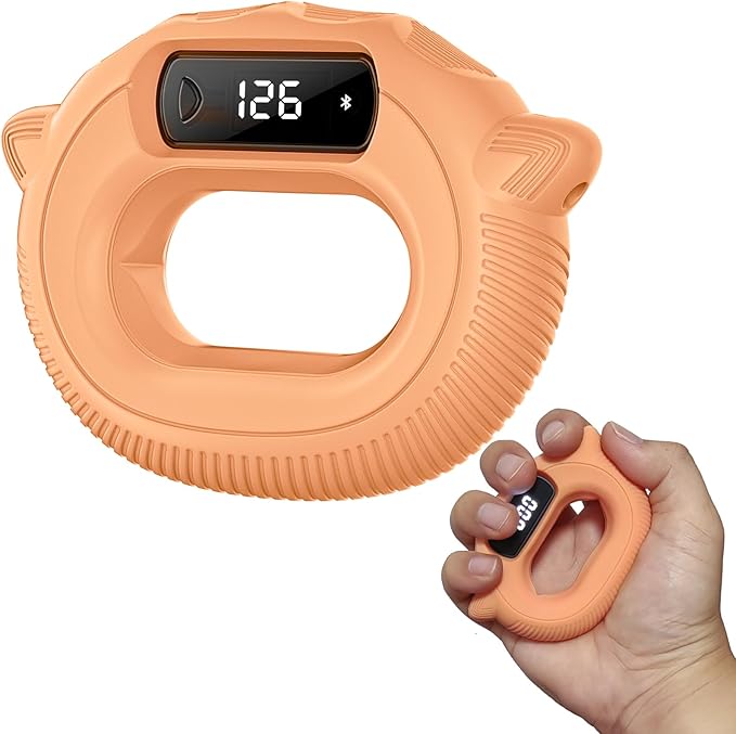 Smart Hand Grip Strengthener for Exercise and Fun, Gorifei Grip Strengthener with Comfortable and Soft Silicone Material, Suitable for Grip Strength Training, 5 Games Available and Control Shorts Browsing&Photos Taking on Phone