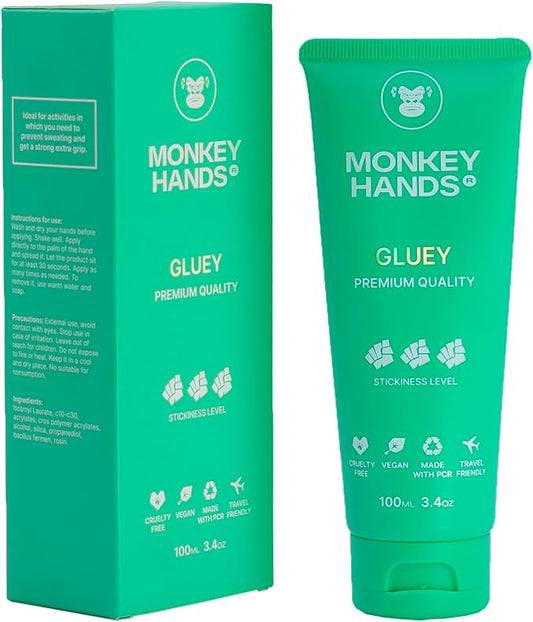 MonkeyHands Gel Grip Pole Dance, Calisthenics, Rings, Parkour, Gymnastics, Padel, Tennis and More - High Performance - Skin Friendly, Vegan, Without Parabens and Petrolatum - 100ml.