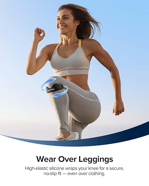 Patellar Tendon Support Strap 2 Pack, Knee Brace Patella Band for Running Hiking Basketball Gym Fitness Tennis Badminton Cycling, Offers Relief from Meniscus Tear and Knee Pain.