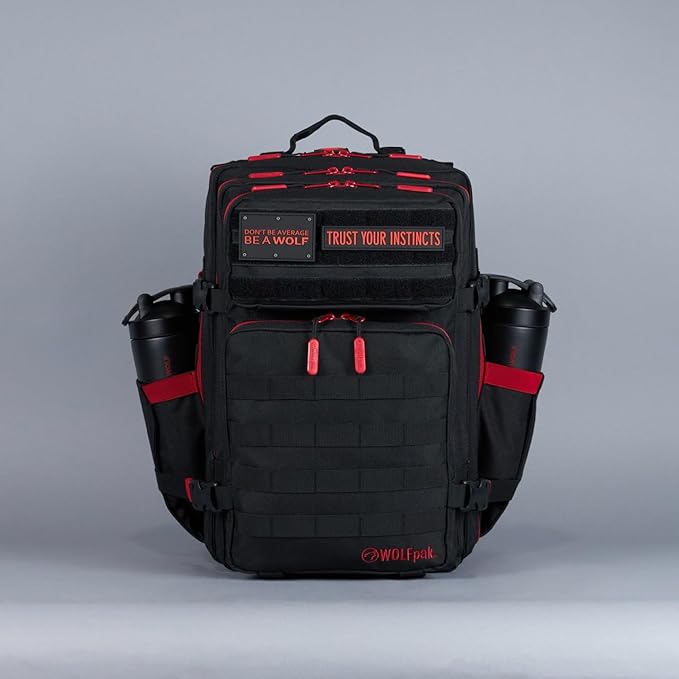 WOLFpak 45L Backpack (Red Wolf) Camping, Hiking, Gym Backpack