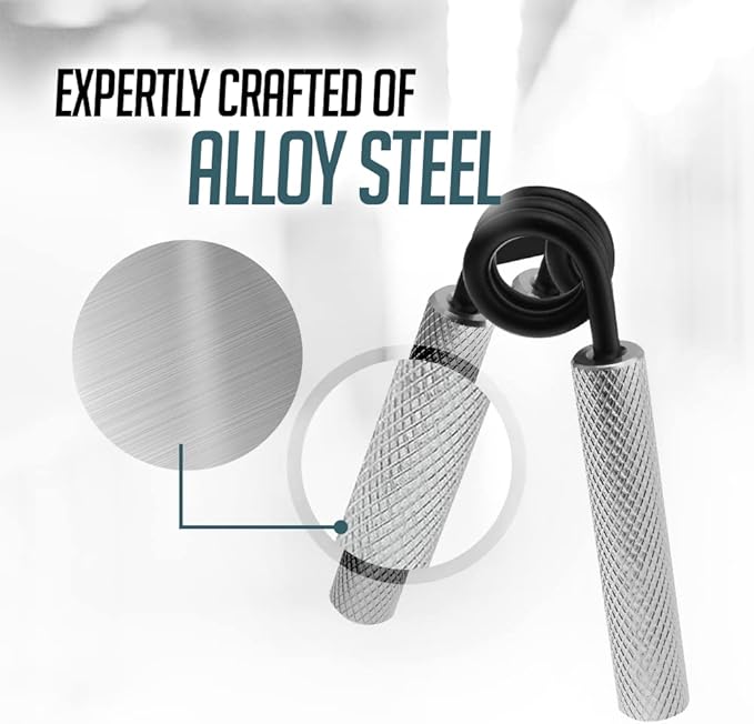 Logest Metal Hand Grip Set, 100LB-200LB 3 Pack 50LB-200LB 4 Pack No Slip Heavy-Duty Grip Strengthener with Gift Box, Great Wrist & Forearm Hand Exerciser, Home Gym, Hand Gripper Grip Strength Trainer