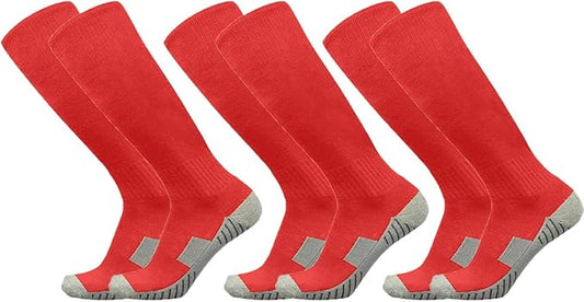 Baseball Socks 3 Pairs for Kid Youth Adult(4-20 Years Old) Team Sport Athletic Soccer Socks Cushion Softball Socks