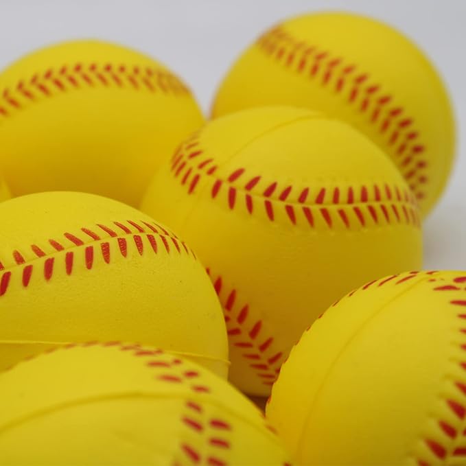 Magicorange Baseball, Foam Baseballs 20 Pack Practice Training Baseballs Unmarked Baseball Soft Toss, Batting, Fielding, Hitting, Pitching