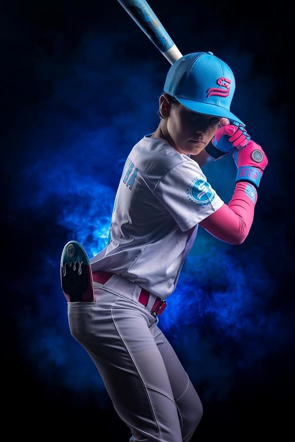 Drip & Rip Baller Series - Youth Batting Gloves + Adult Batting Gloves - for Softball and Baseball - Long Cuff Style for Men and Youth