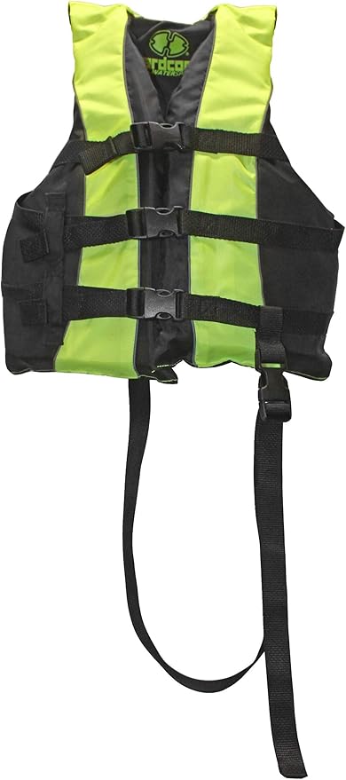 Hardcore Life Jacket Paddle Vest; Coast Guard Approved Type III PFD Life Vest Flotation Device; Jet ski, Wakeboard, Kayak; Ideal Extra Life Jacket for Your Pontoon Boat w/Leg Strap