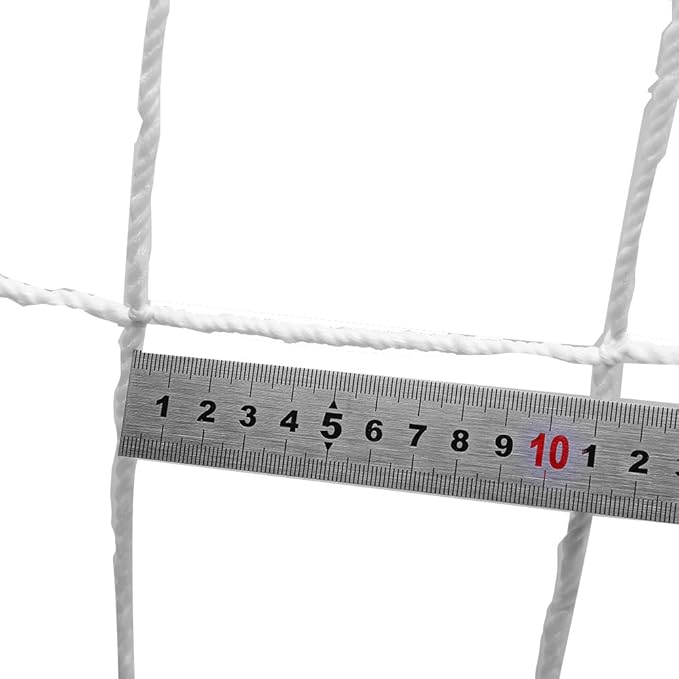 TOPINCN Soccer Net, Durable Polypropylene Fiber Full Size Football Net Football Kicking Net Soccer Goal Post Net Sports Replacement for Backyard Playground
