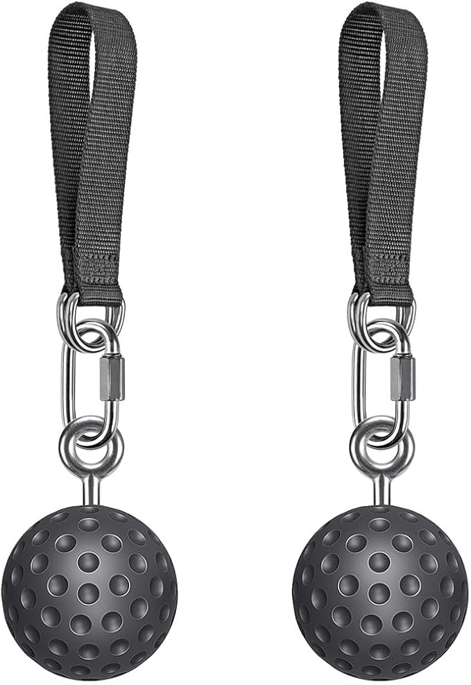 SELEWARE Non-Slip Pull Up Power Balls, Rock Climbing Grips for Strength Training, Forearm and Hand Exerciser for Chin Up Bar, Kettlebell, Barbell, Resistance Band Handles, Home Gym Workout Equipment