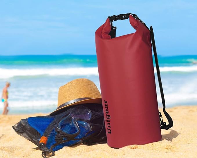 Unigear Dry Bag Waterproof, 2L/5L/10L/20L/30L/40L Floating and Lightweight Bags for Kayaking, Boating, Fishing, Swimming and Camping with Waterproof Phone Case