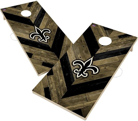 Football Team Cornhole Boards, 2x4 Regulation Corn Hole Game Set, Officially Licensed Cornhole Game, Perfect for Tailgates