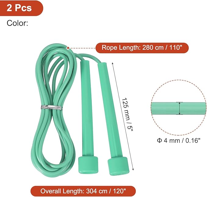 PATIKIL Jump Rope PVC, Adjustable Speed Skipping Rope Tangle-Free Exercise Equipment for Workout Women Men Outdoor Training Home Fitness