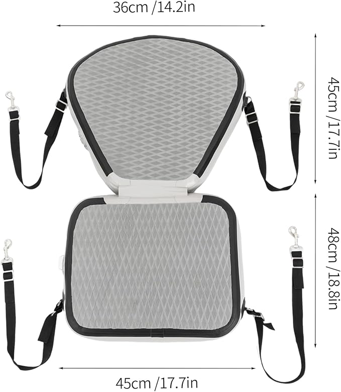 Kayak Seats, Thicken Seat Cushion for Kayaks, Canoe Seats with Detachable Storage Bag, Fishing Boat Seat Cushion Pad with Back Support for Universal Sit