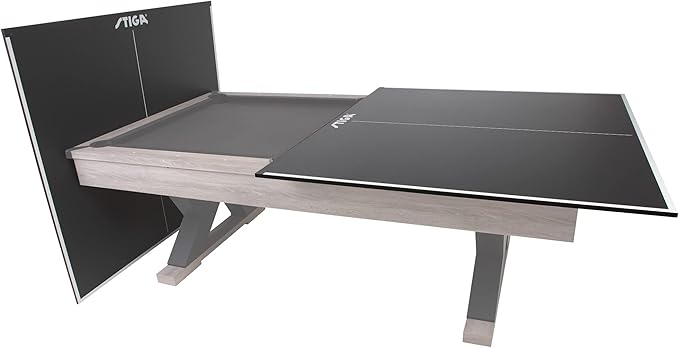 STIGA Premium Table Tennis Conversion Top - Ping Pong Pool Table Toppers with Net - Regulation Size - 2 Piece and 4 Piece Available