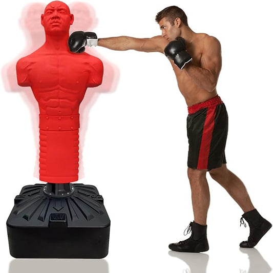 Bob Punching Dummy,Precision Strike,Durable Silicone Punching Bag with Large Base for Adult Child，Home Office Gymgym, Taekwond，Warm Up