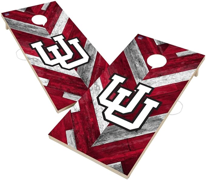 College Team Cornhole Boards, 2x4 Regulation Corn Hole Game Set, Officially Licensed Cornhole Game, Perfect for Tailgates