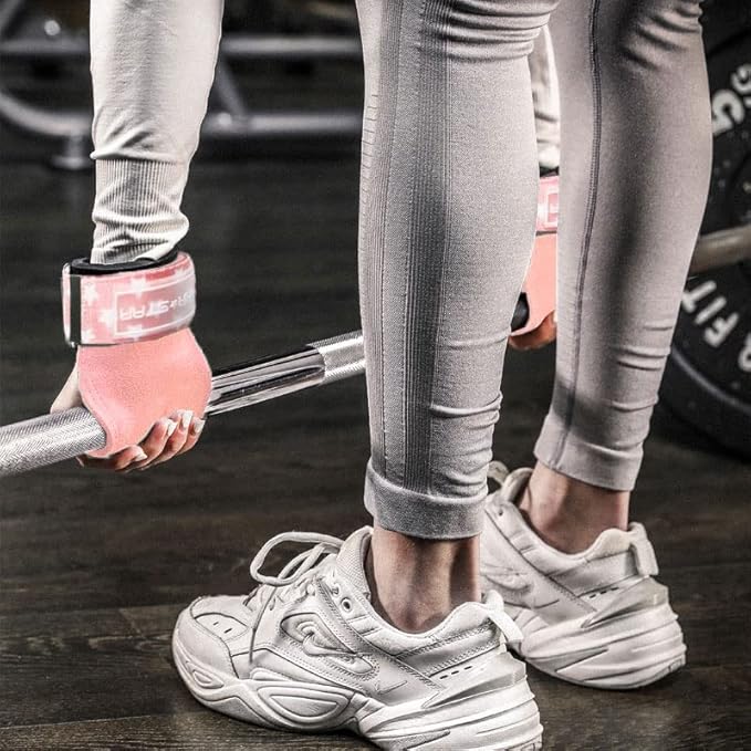 LARA STAR Weight Lifting Wrist Straps for Maximum Grip Support,Lifting Strap for Weightlifting, Gym Grips Hook for Deadlifts, Powerlifting, Heavy Shrug Women/Men