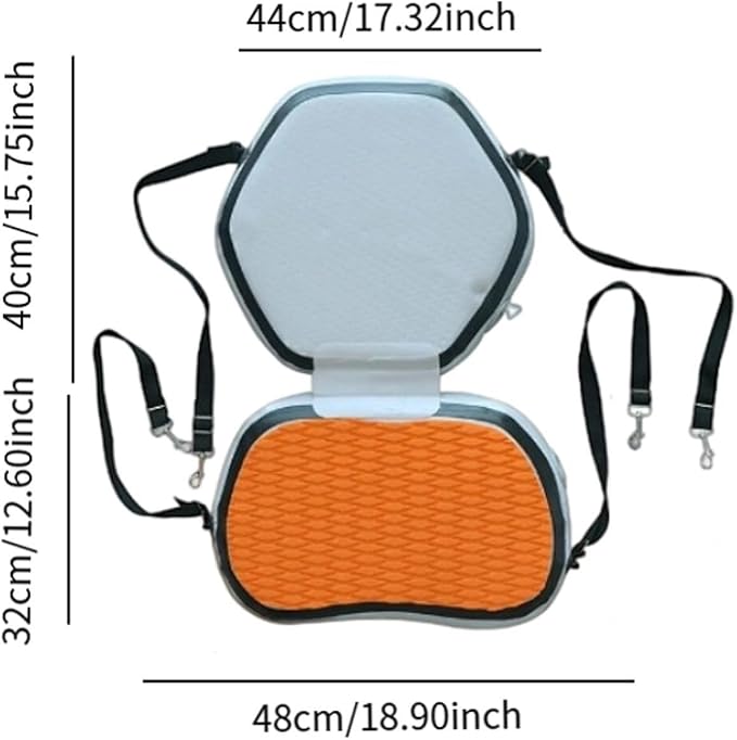 Inflatable Kayak Seat, Paddle Board Seat, Boat Seat, Canoe Backrest Seat for Kayak Surfboard