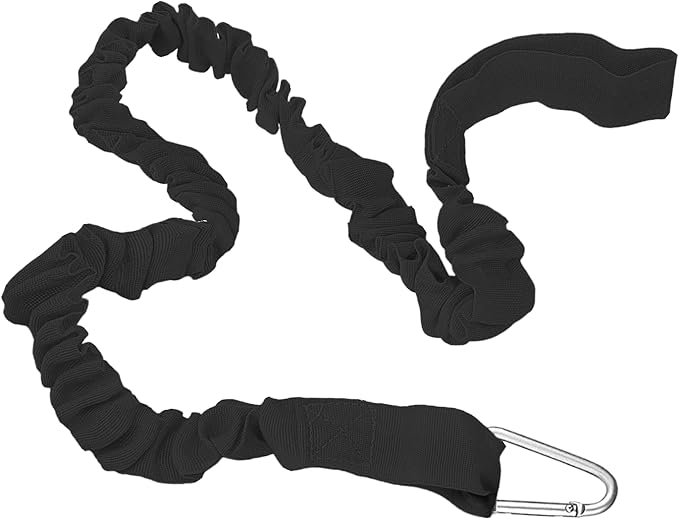 55 Inch(140cm) Stretchable Kayak Paddle Leash, Kayak Rod Leash, Stretchable Coiled Lanyard Leash Kayak Accessories, Paddle Holder Tool Lanyard for Kayak and SUP Paddles