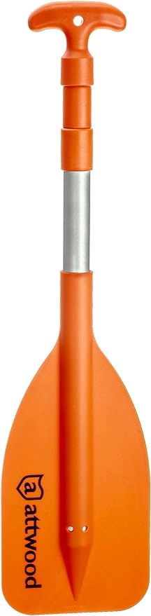 Attwood Emergency Telescoping Paddle for Boating, Orange