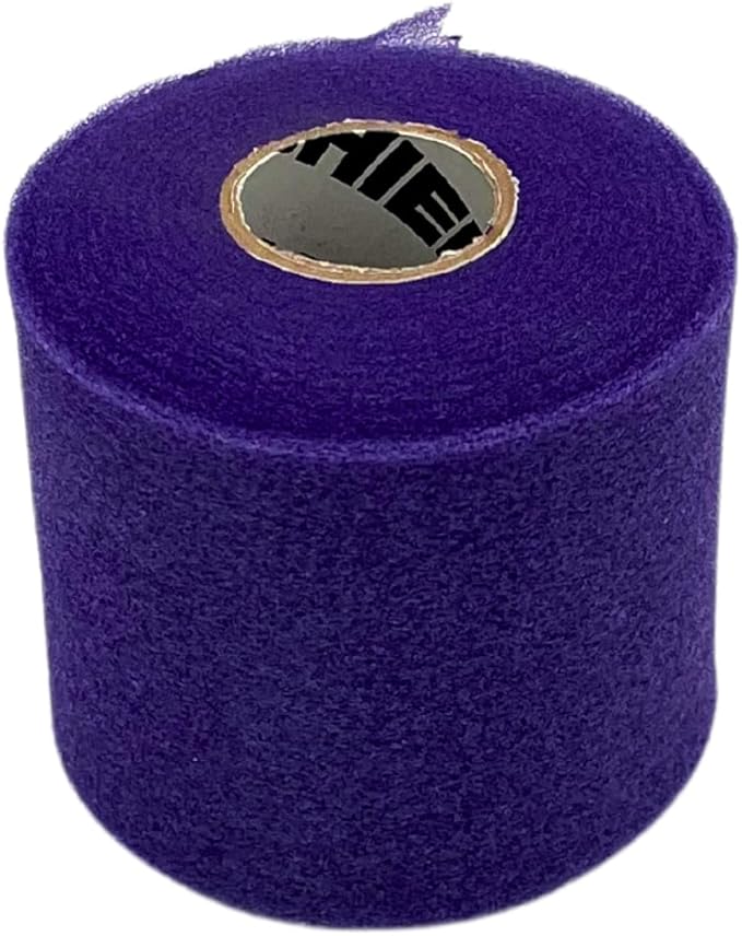 Shield Athletic Underwrap | Bulk Case of 48 Rolls of PreWrap, Hair Tie, Headband, USA Made, Pre-Wrap Athletic Tape, 2.75" X 30 SYards, Foam Barrier, Flexible, Breathable (Purple)