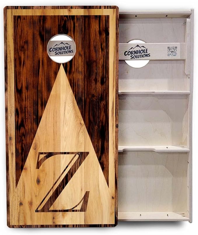 Tournament Cornhole Boards - Regulation 2'x4' Set 3/4" Baltic Birch - Bags Sold Separatetly (Wood Letter Design)