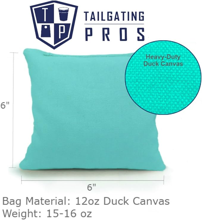 Tailgating Pros American Themed Lightweight Corn Hole Board Set w/Bean Bags and Carrying Case - 4'x2' Cornhole Toss