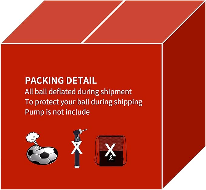 SHOKE Soccer Ball Size 5 Official Size Soccer Ball Thermal Bonded Training Slip Resistant