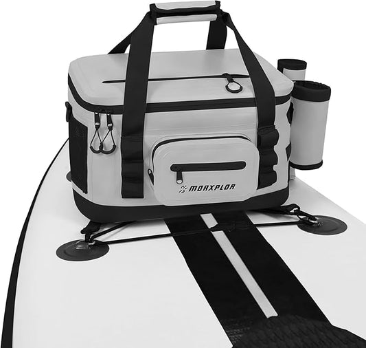 Waterproof Shell 24 cans Paddle Board Cooler Bag, Sup Deck,Kayak Cooler Bag Accessories