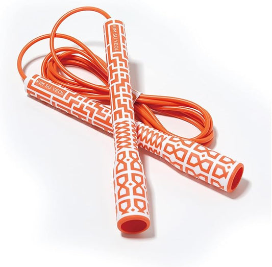 Skipping Jump Rope for Fitness Workout - Light Weight, Adjustable, Tangle Free, Excellent line control for Cardio Boxing, CrossFit, Training Exercise All Ages and Gender ( Special Luxury, KA-220, Made in Korea)