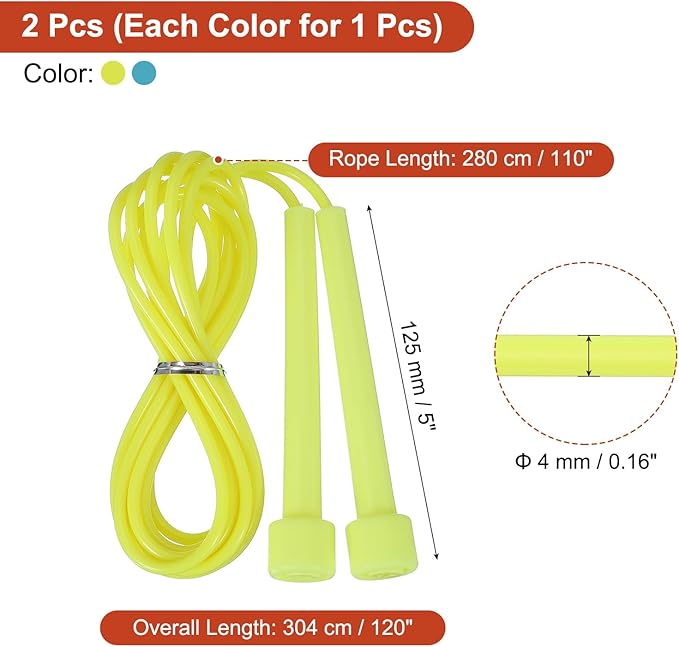 PATIKIL Jump Rope PVC, Adjustable Speed Skipping Rope Tangle-Free Exercise Equipment for Workout Women Men Outdoor Training Home Fitness