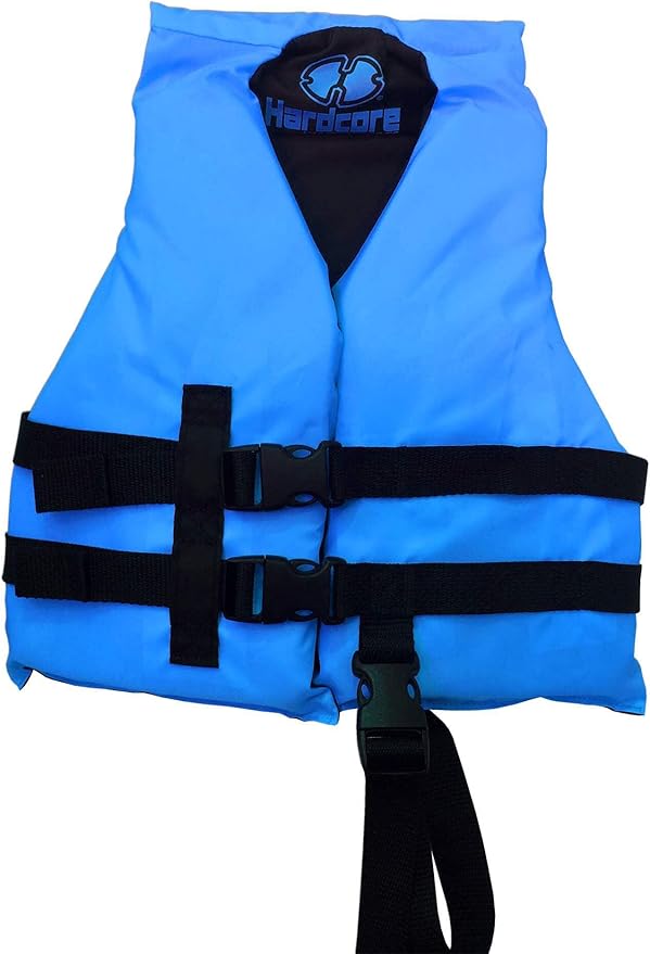 Hardcore Life Jacket Paddle Vest; Coast Guard Approved Type III PFD Life Vest Flotation Device; Jet ski, Wakeboard, Kayak; Ideal Extra Life Jacket for Your Pontoon Boat