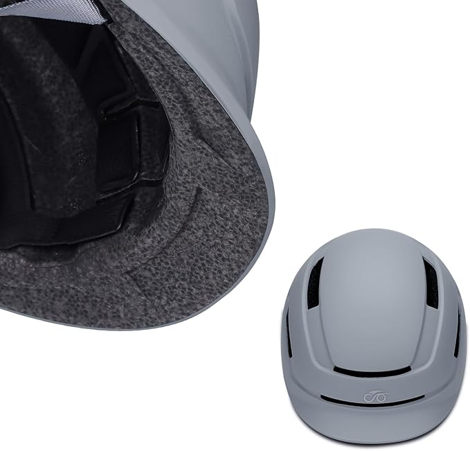 Adult Urban Bike Helmet - Adjustable Fit System & Integrated Taillight for Men Women