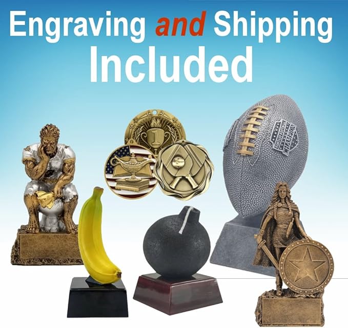 Decade Awards Action Pedestal Softball Glove Trophy – Engraved Game Ball Holder Display – Custom Softball Award for MVPs, Coaches, Players, Teams – Celebrate Wins – Customize Now (8 Inch)