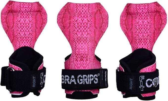 Cobra Grips PRO Weight Lifting Gloves Heavy Duty Straps Alternative Power Lifting Hooks for Deadlifts Adjustable Neoprene Padded Wrist Support Bodybuilding