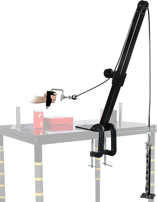 INNOLIFE Arm Wrestling Training Professional Equipment Fitness Forearm, Wrist Exerciser Strength Develop Machine with Handle (Black)