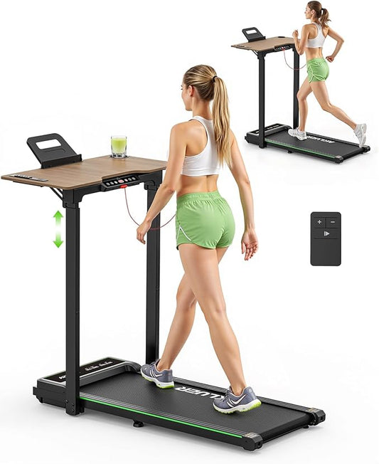 Walking Pad Treadmill, 330lbs Capacity, Compact Walking Pad, 2.5HP Desk Treadmills, 45dB Silent Operation, Foldable Treadmill with Remote Control, for Home Office