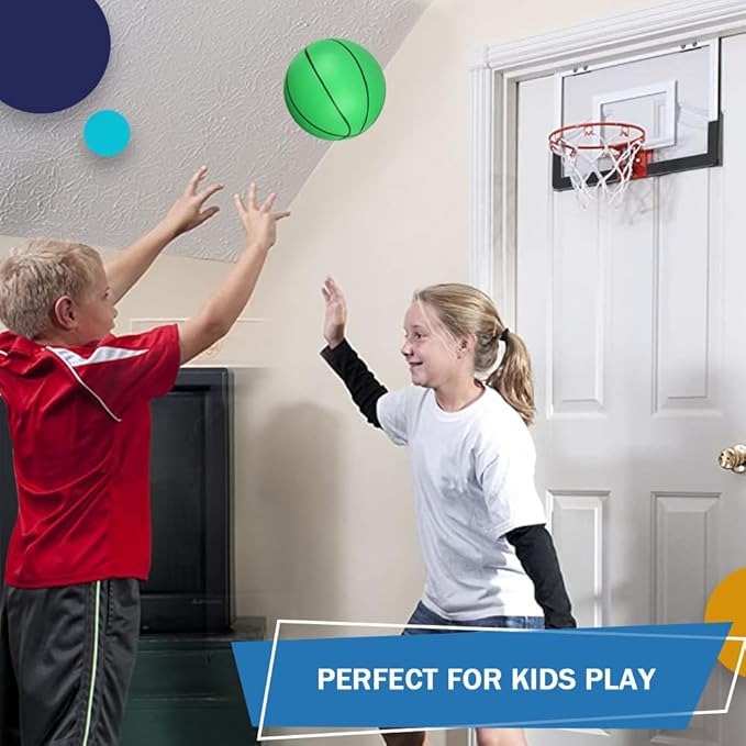 Dilabnba 6PCS Mini Beach Ball, Toddler Basketball Toy, 6" Small Ball with Pump for Mini Hoop Enthusiasts, Easy to Grip, PVC Bouncy Ball for Perschool Garden Pool, Gift for Boy Girl (Green)