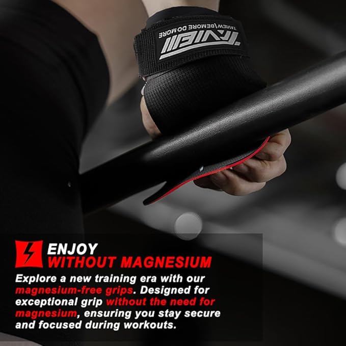 Wrist Straps for Weightlifting for Maximum Grip Support - Lifting Deadlift Strap & Weight Lifting Grips Gloves for Working Out Pull Up Deadlifting & Shrugs