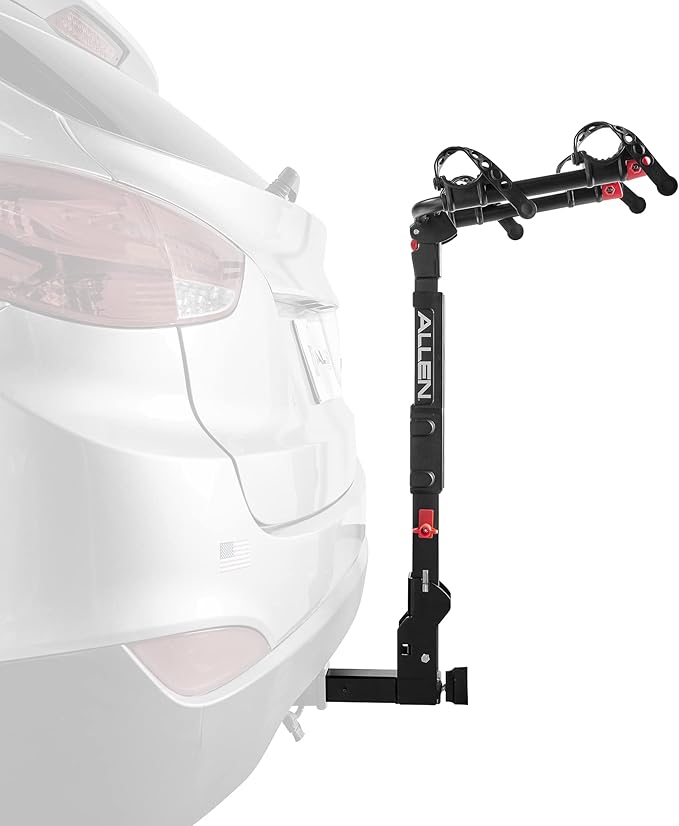 Allen Sports High Capacity Locking Premier 2-Bike Model for Electric Bikes, Model QR520EB, Black, (QR520-EB)