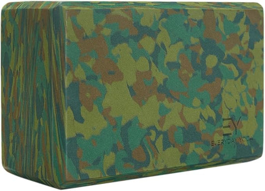 𝗘𝘃𝗲𝗿𝘆𝗱𝗮𝘆 𝗬𝗼𝗴𝗮 Foam Block with Soft Non-Slip Surface for Stability, Balance, and Deepen Stretches - Ideal for Yoga, Pilates, and Meditation Accessories (Sold Singular)